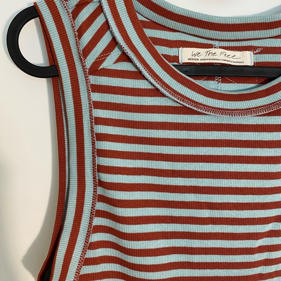 NEW Free People striped jersey tank top - Picture 5 of 6